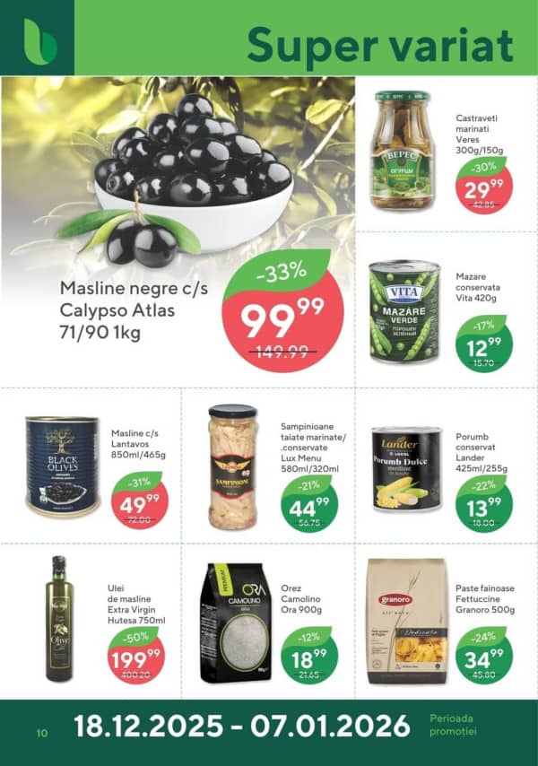 Cataloage Bonus: Reduceri de sărbători - 18-12-2025 - 07-01-2026.