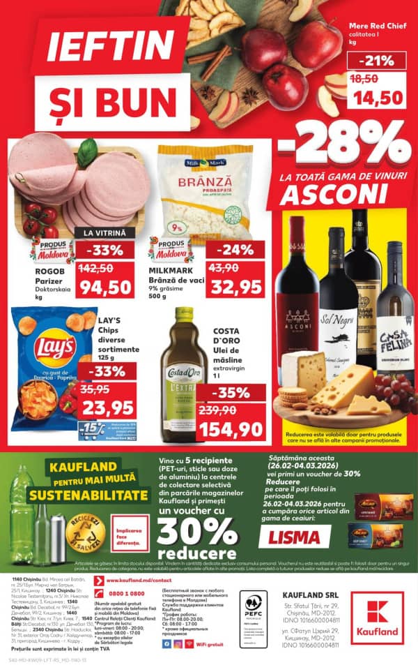 Каталоги Kaufland: откройте для себя предложения недели 26 - 4.03 - 26-02-2026 - 04-03-2026.