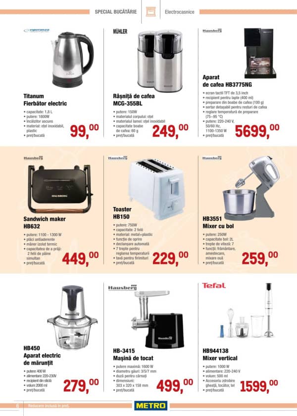 Cataloage METRO: Catalog Special - Bucătărie (NR. 6) - 19-03-2026 - 15-04-2026.