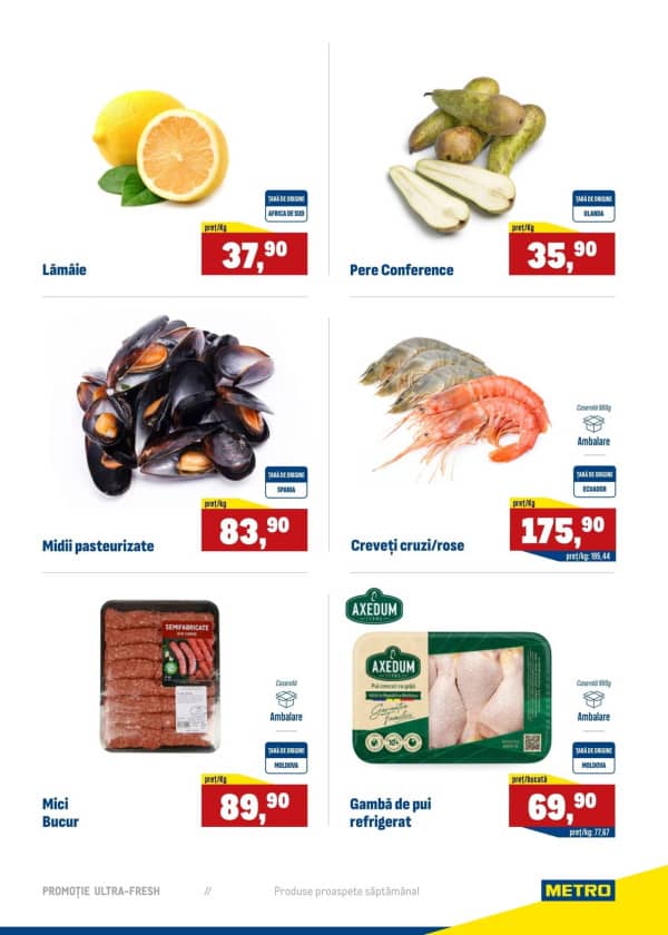 Cataloage Produse proaspete METRO (Nr. 42) - 16-10-2025 - 22-10-2025.