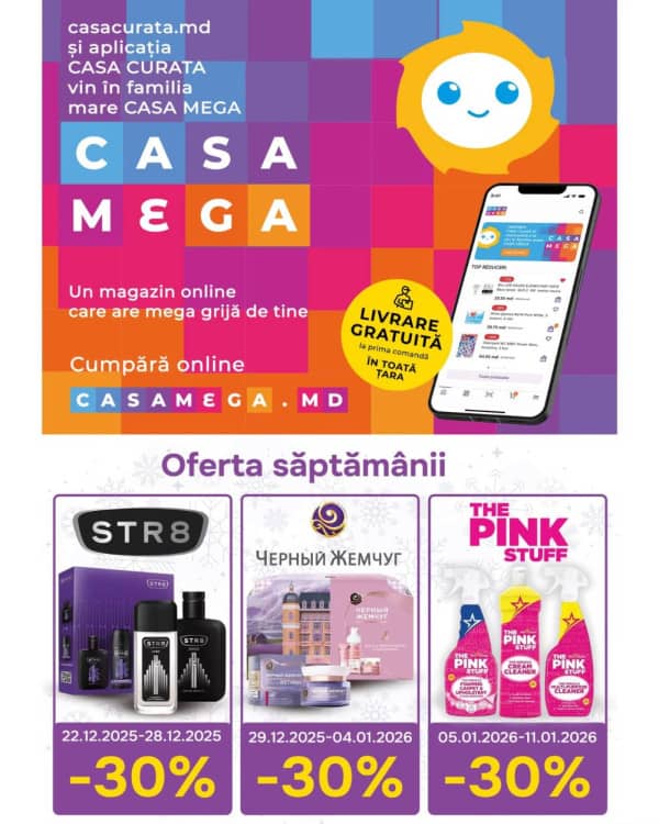Cataloage Casa Curată: Reduceri de sărbători - 17-12-2025 - 13-01-2026.