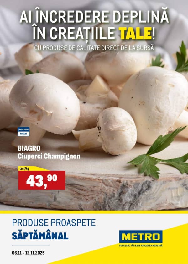 Cataloage Produse proaspete METRO (Nr. 45) - 06-11-2025 - 12-11-2025.