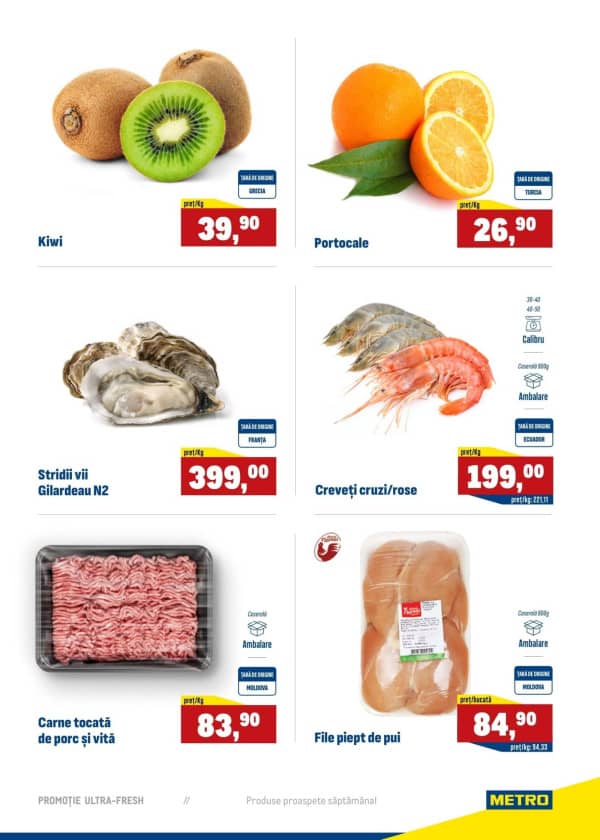 Cataloage Produse proaspete METRO (Nr. 52) - 25-12-2025 - 31-12-2025.