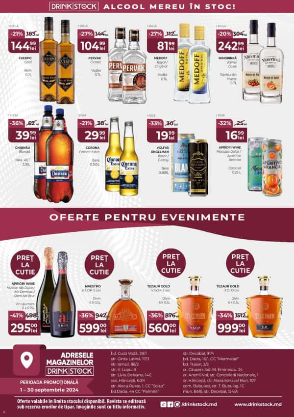 Cataloage Drink Stock: Promoțiile lunii septembrie - 01-09-2024 - 30-09-2024.