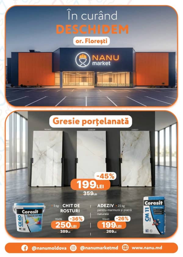 Cataloage Nanu Market: Oferta primăverii - 01-04-2026 - 31-05-2026.