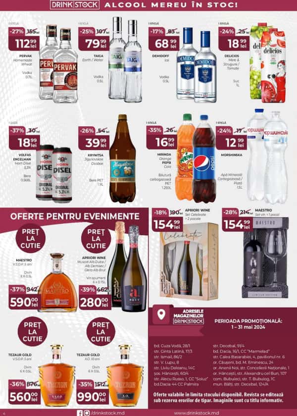Cataloage Drink Stock: Promoțiile lunii mai - 01-05-2024 - 31-05-2024.