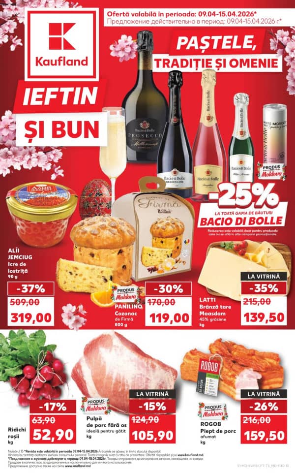 Cataloage Kaufland: Paștele - Tradiție și Omenie - 09-04-2026 - 15-04-2026.