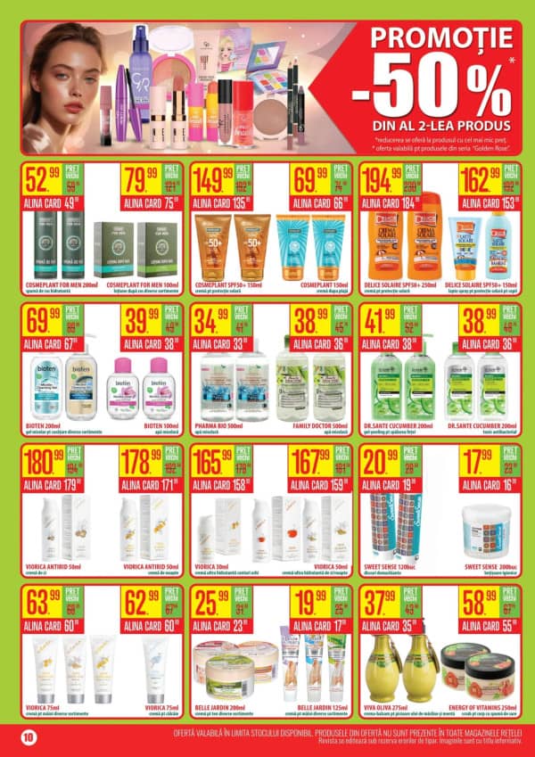 Cataloage Alina Cosmetics: Oferta lunii iulie - 07-07-2025 - 03-08-2025.