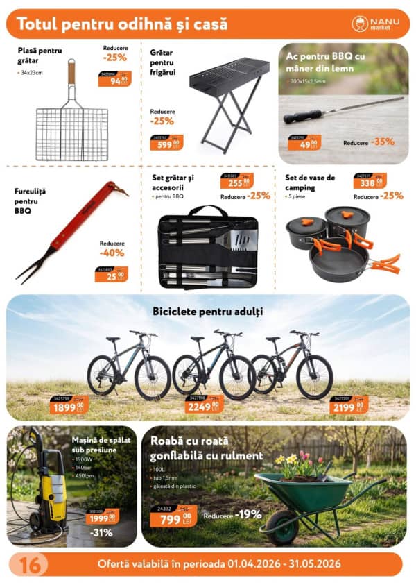 Cataloage Nanu Market: Oferta primăverii - 01-04-2026 - 31-05-2026.