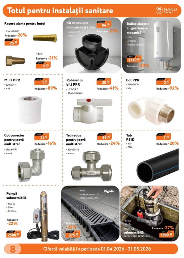Cataloage Nanu Market: Oferta primăverii - 01-04-2026 - 31-05-2026.