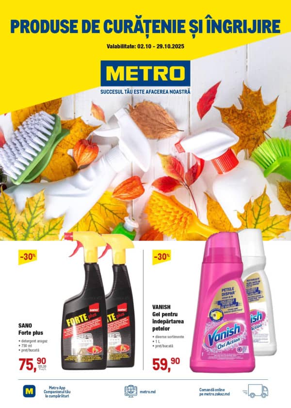 Cataloage METRO: Catalog Special Curățenie (NR. 20) - 02-10-2025 - 29-10-2025.