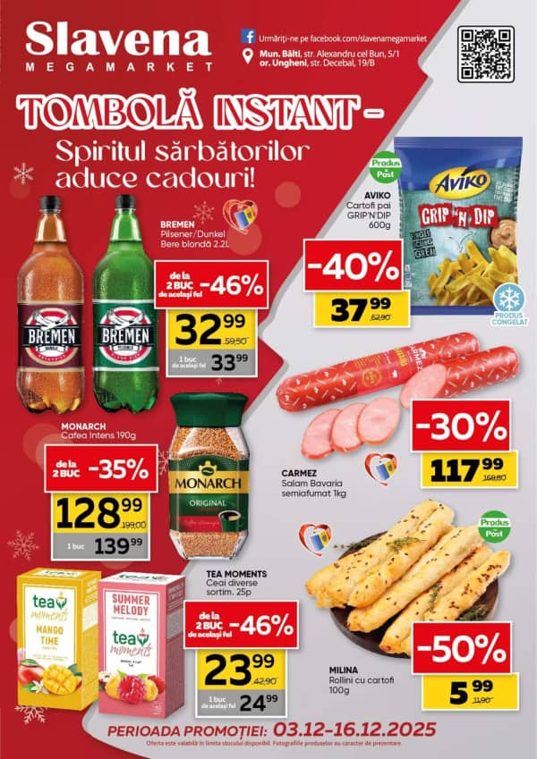 Cataloage Slavena: Bun venit, iarna! - 03-12-2025 - 16-12-2025.