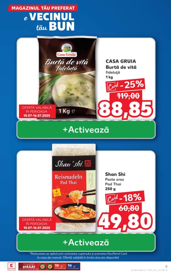 Cataloage Kaufland: Descoperă ofertele din perioada 10.07 - 16.07 - 10-07-2025 - 16-07-2025.