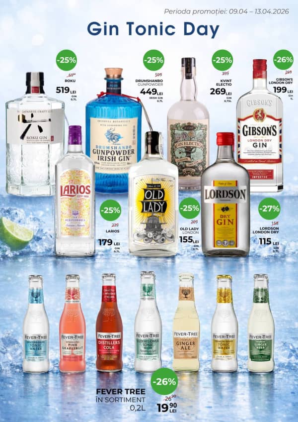Cataloage Alcomarket: Gin Tonic Day - 09-04-2026 - 13-04-2026.