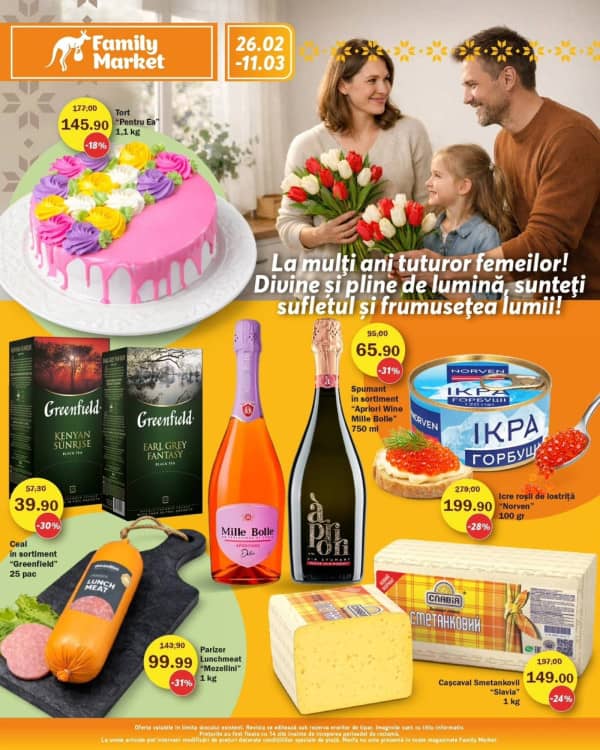 Cataloage Family Market: Bun venit, primăvara! - 26-02-2026 - 11-03-2026.