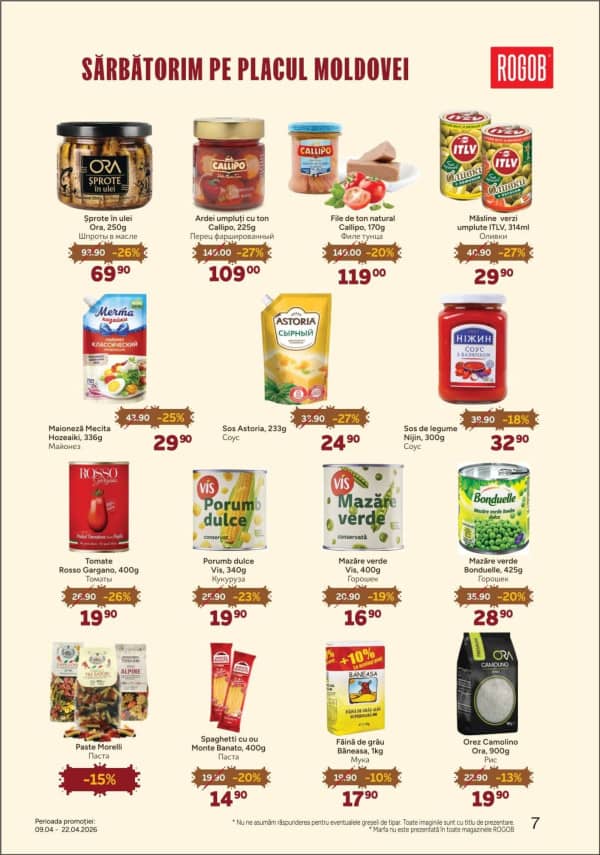 Cataloage Rogob: Ofertă Pascală - 09-04-2026 - 22-04-2026.