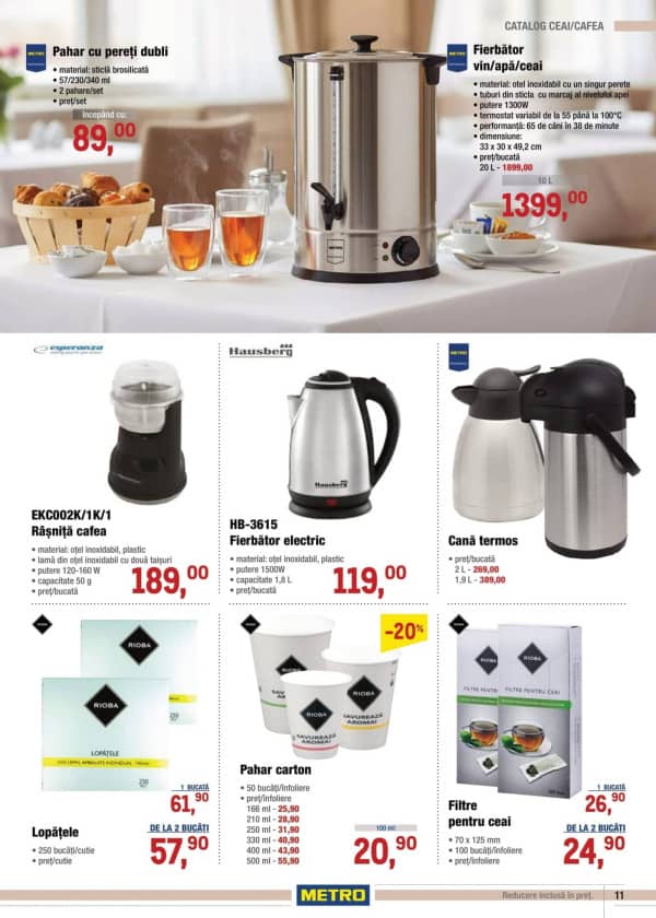 Cataloage METRO: Catalog Special Ceai și Cafea (Nr.21) - 16-10-2025 - 29-10-2025.