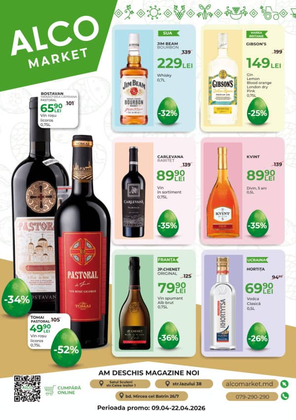 Cataloage Alcomarket: Reduceri Pascale - 07-04-2026 - 22-04-2026.
