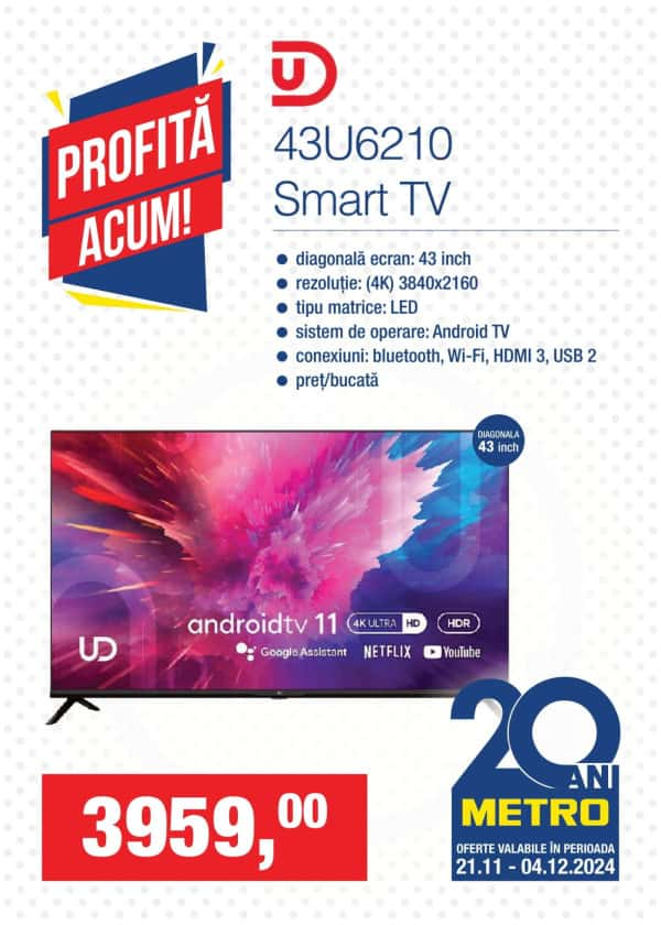 Cataloage Profită acum la METRO! (Nr. 24) - 21-11-2024 - 04-12-2024.