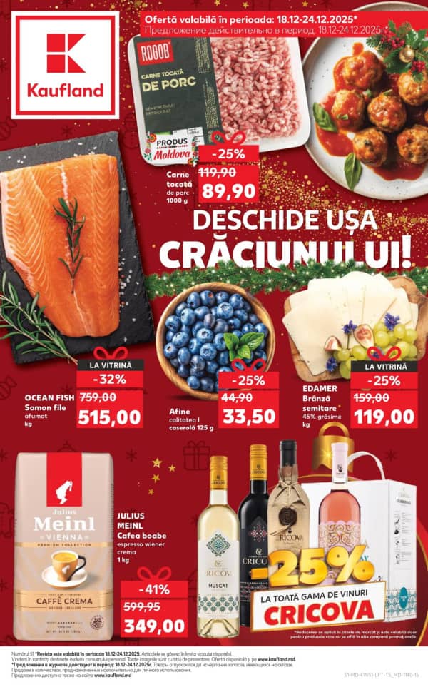 Cataloage Kaufland: Descoperă ofertele din perioada 18.12 - 24.12 - 18-12-2025 - 24-12-2025.
