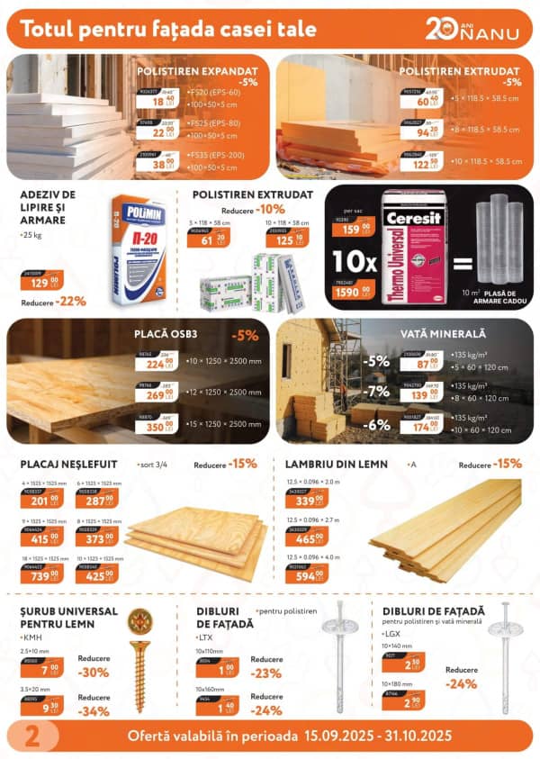 Cataloage Nanu Market: Reduceri de toamnă - 15-09-2025 - 31-10-2025.
