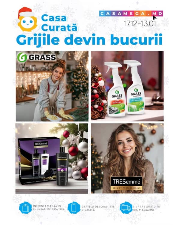 Cataloage Casa Curată: Reduceri de sărbători - 17-12-2025 - 13-01-2026.