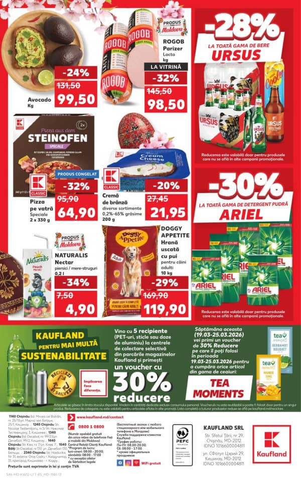 Каталоги Kaufland: откройте для себя предложения недели 19 - 25.03 - 19-03-2026 - 25-03-2026.