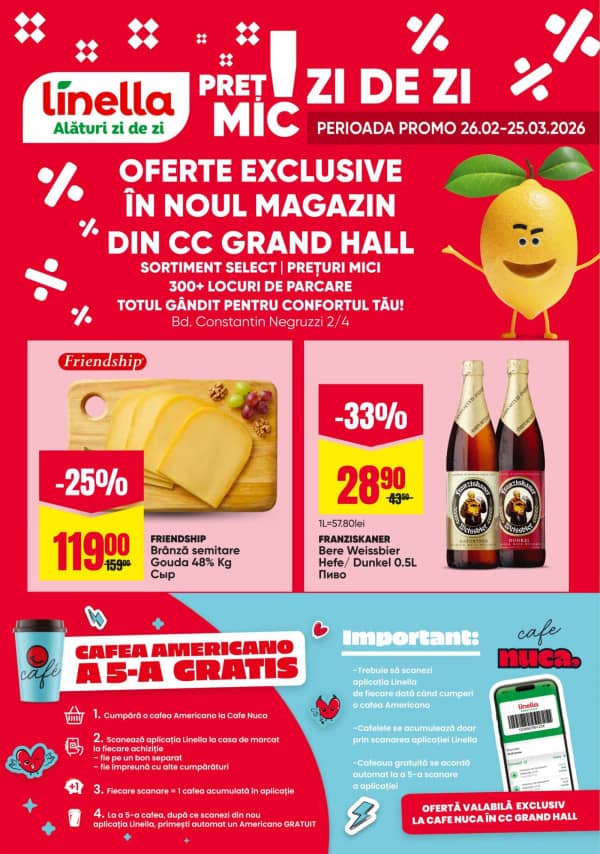 Cataloage Linella: Grand Hall Ofertă specială - 26-02-2026 - 11-03-2026.
