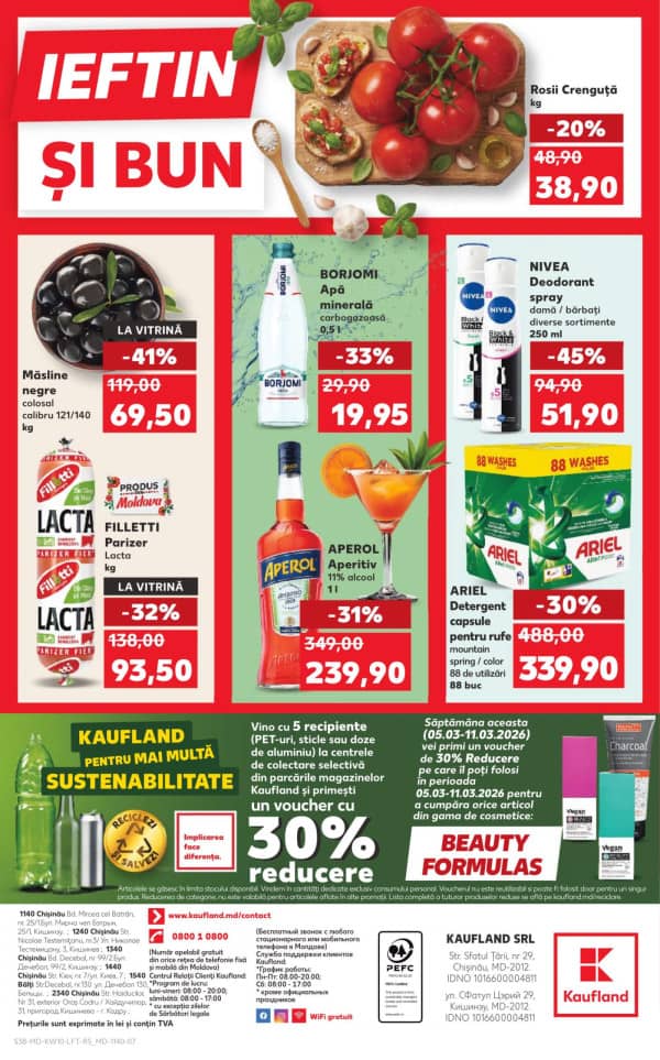 Каталоги Kaufland: откройте для себя предложения недели 5 - 11.03 - 05-03-2026 - 11-03-2026.