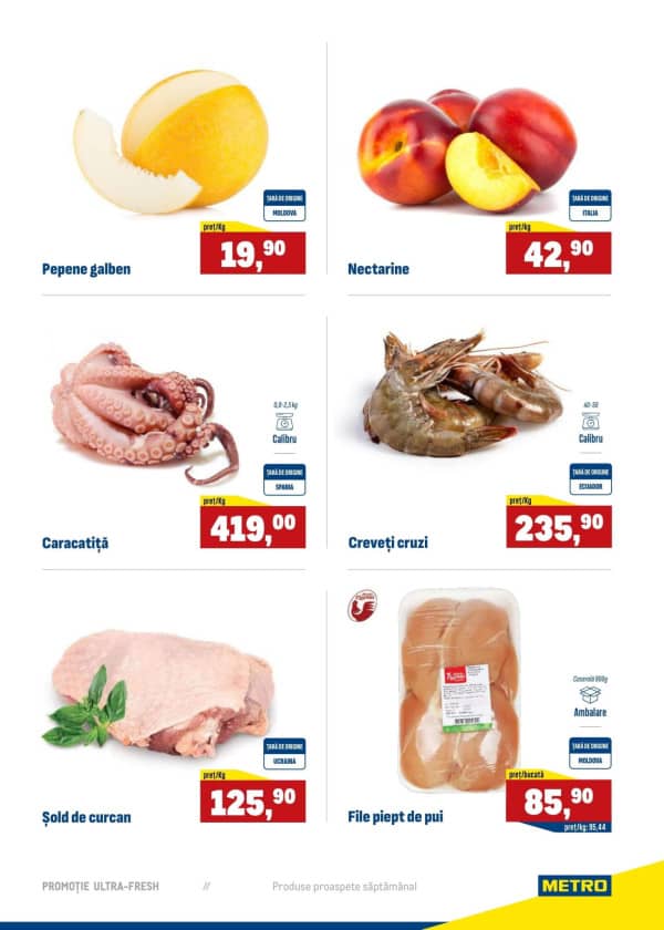 Cataloage Produse proaspete METRO (Nr. 29) - 17-07-2025 - 23-07-2025.