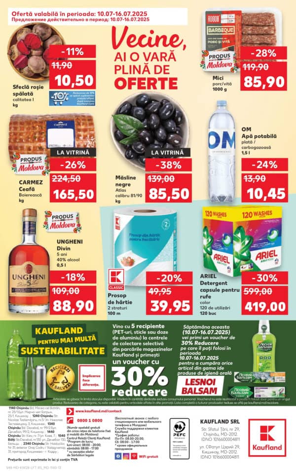 Cataloage Kaufland: Descoperă ofertele din perioada 10.07 - 16.07 - 10-07-2025 - 16-07-2025.