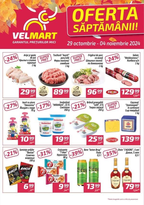 Cataloage Oferta săptămânii Velmart (Nr. 44) - 29-10-2024 - 04-11-2024.