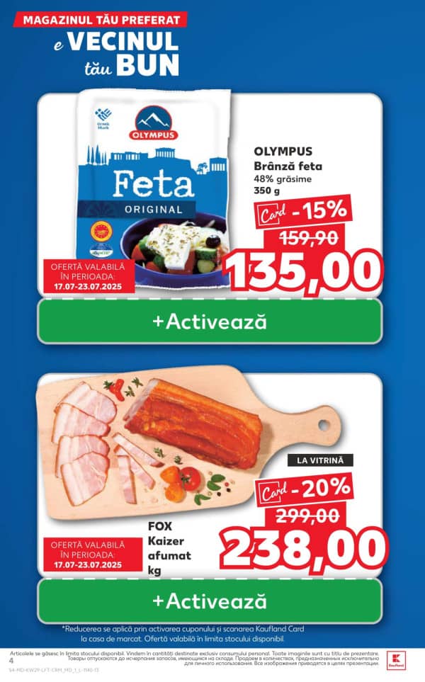 Cataloage Kaufland: Descoperă ofertele din perioada 17.07 - 23.07 - 17-07-2025 - 23-07-2025.