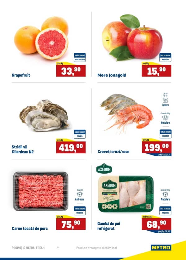 Cataloage Produse proaspete METRO (Nr. 43) - 23-10-2025 - 29-10-2025.