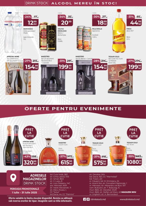 Cataloage Drink Stock: Promoțiile lunii iulie - 01-07-2025 - 31-07-2025.