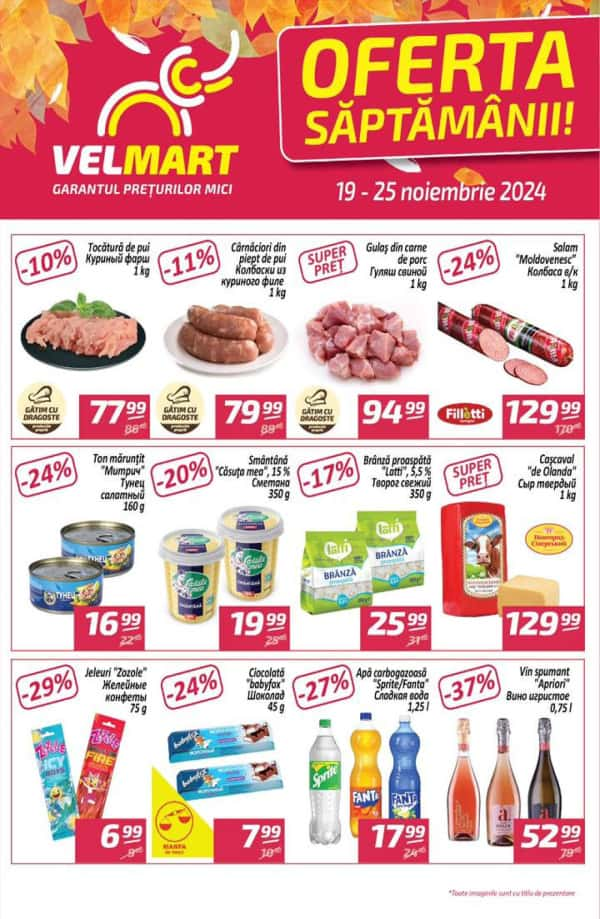 Cataloage Oferta săptămânii Velmart (Nr. 47) - 19-11-2024 - 25-11-2024.