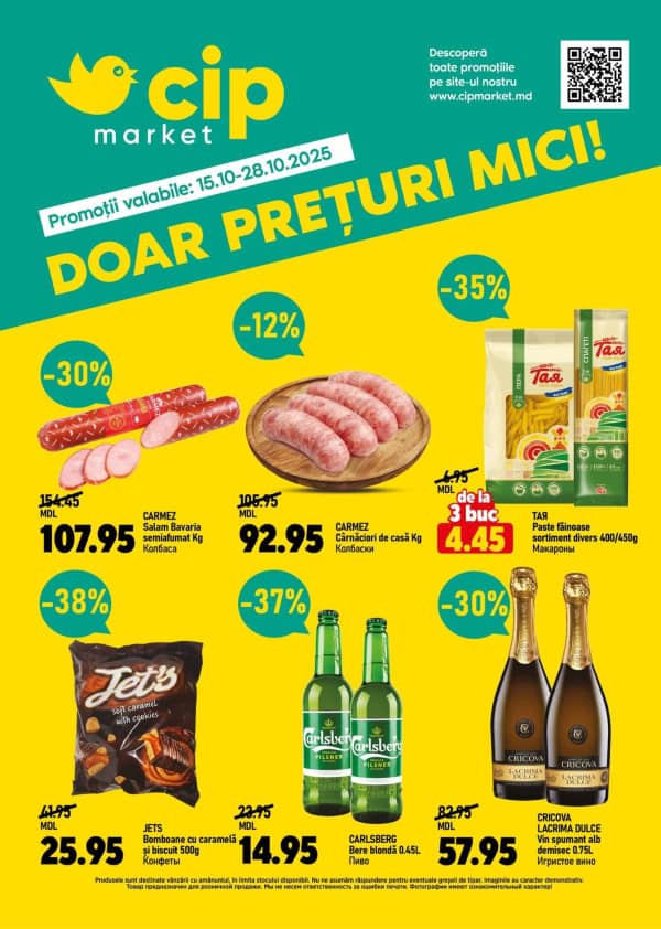 Cataloage CIP Market: Oferta lunii octombrie - 15-10-2025 - 28-10-2025.