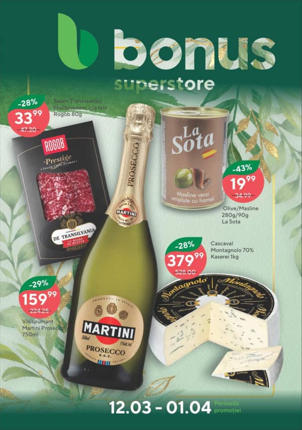 Cataloage Bonus: Reduceri de primavară - 12-03-2026 - 01-04-2026.