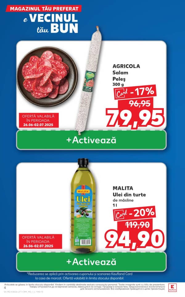 Каталоги Kaufland: откройте для себя предложения недели 26.06 - 02.07 - 26-06-2025 - 02-07-2025.