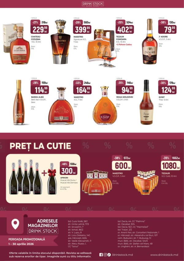 Cataloage Drink Stock: Promoțiile lunii aprilie - 01-04-2026 - 30-04-2026.