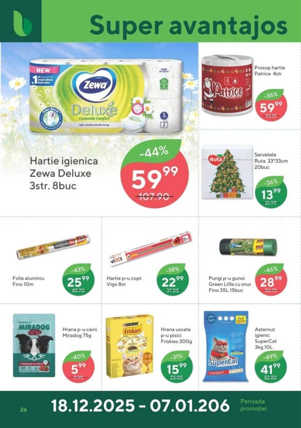 Cataloage Bonus: Reduceri de sărbători - 18-12-2025 - 07-01-2026.