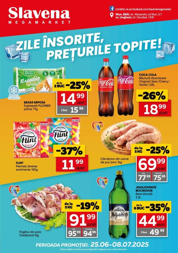 Cataloage Slavena: Zile însorite, prețuri topite! - 25-06-2025 - 08-07-2025.