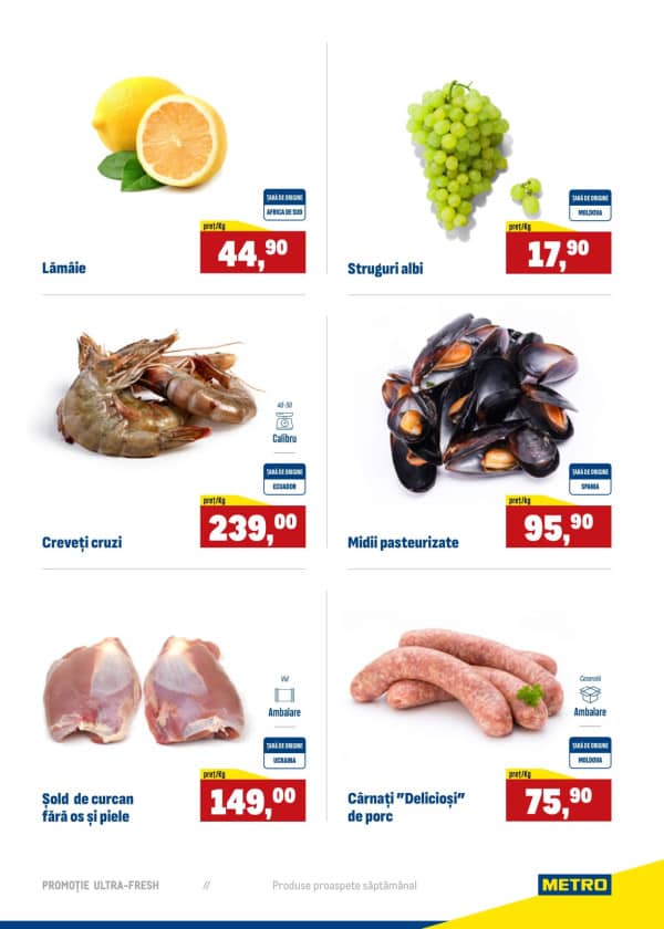 Cataloage Produse proaspete METRO (Nr. 37) - 11-09-2025 - 17-09-2025.