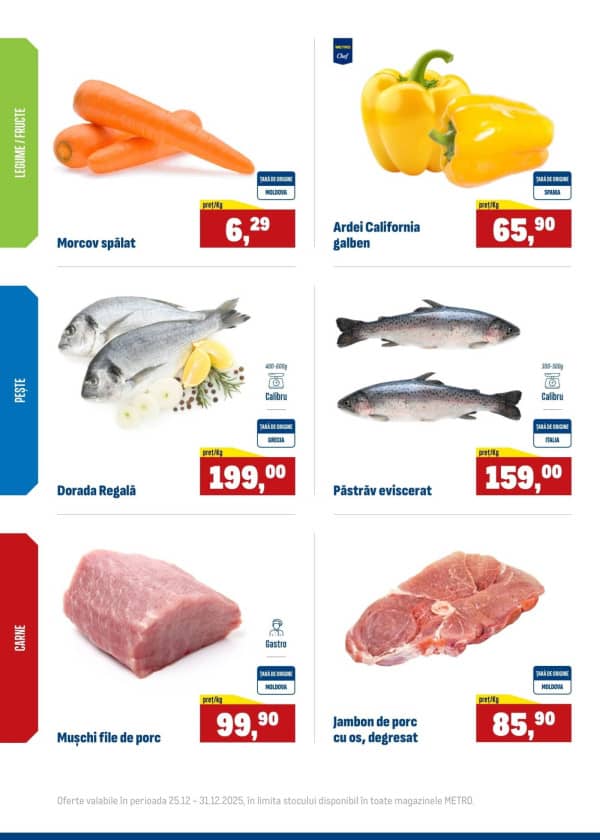 Cataloage Produse proaspete METRO (Nr. 52) - 25-12-2025 - 31-12-2025.