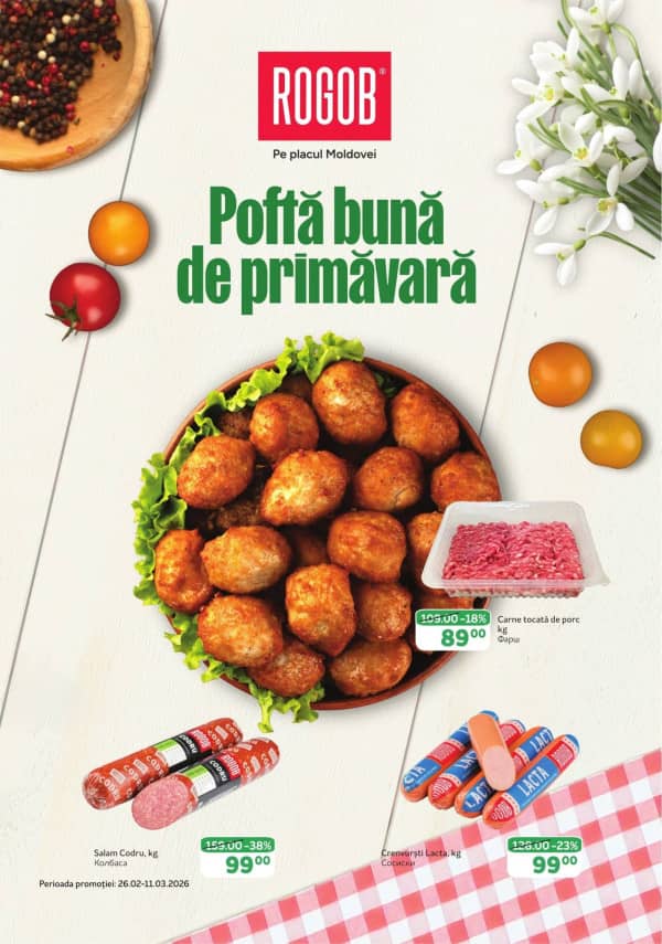 Cataloage Rogob: Bun venit, primavara! - 26-02-2026 - 11-03-2026.