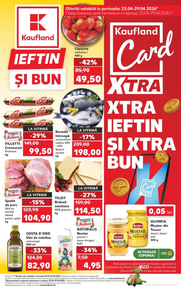 Cataloage Kaufland: Descoperă ofertele din perioada 23 - 29.04 - 23-04-2026 - 29-04-2026.