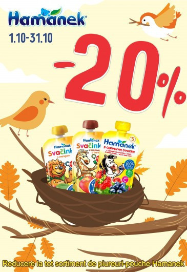 Reducere 20% la produsele Hamanek