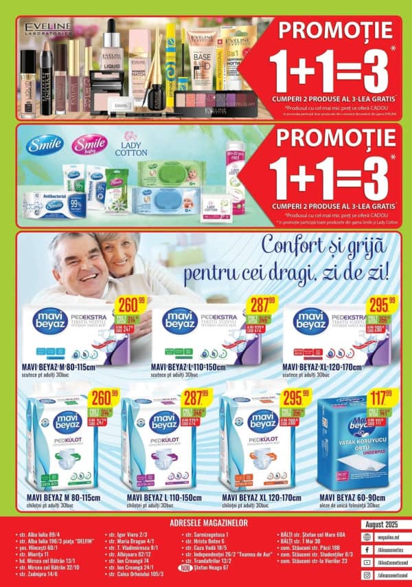 Cataloage Alina Cosmetics: Oferta lunii august - 01-08-2025 - 31-08-2025.