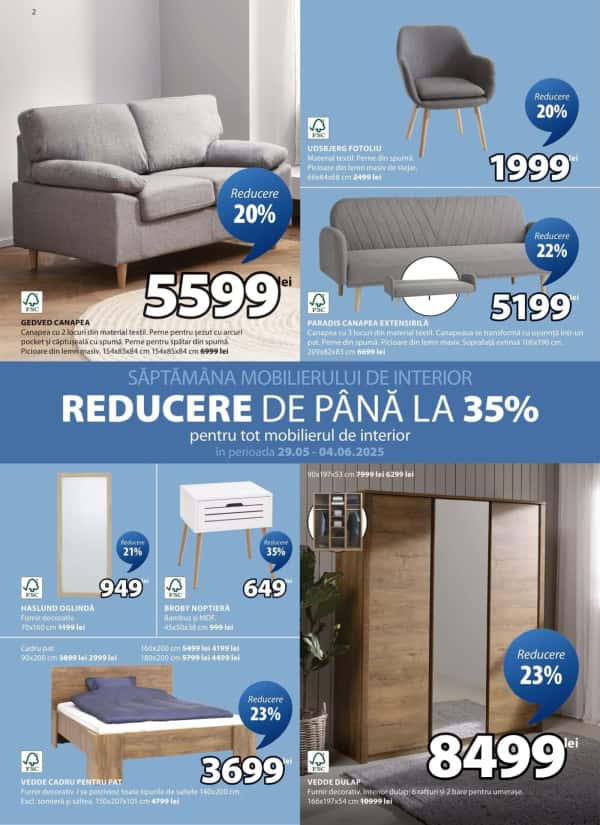 Cataloage JYSK: Oferta lunii iunie - 29-05-2025 - 25-06-2025.