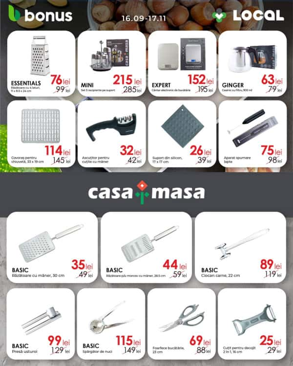 Cataloage Casa Masa: Oferta la Local Discounter - 16-09-2024 - 11-11-2024.